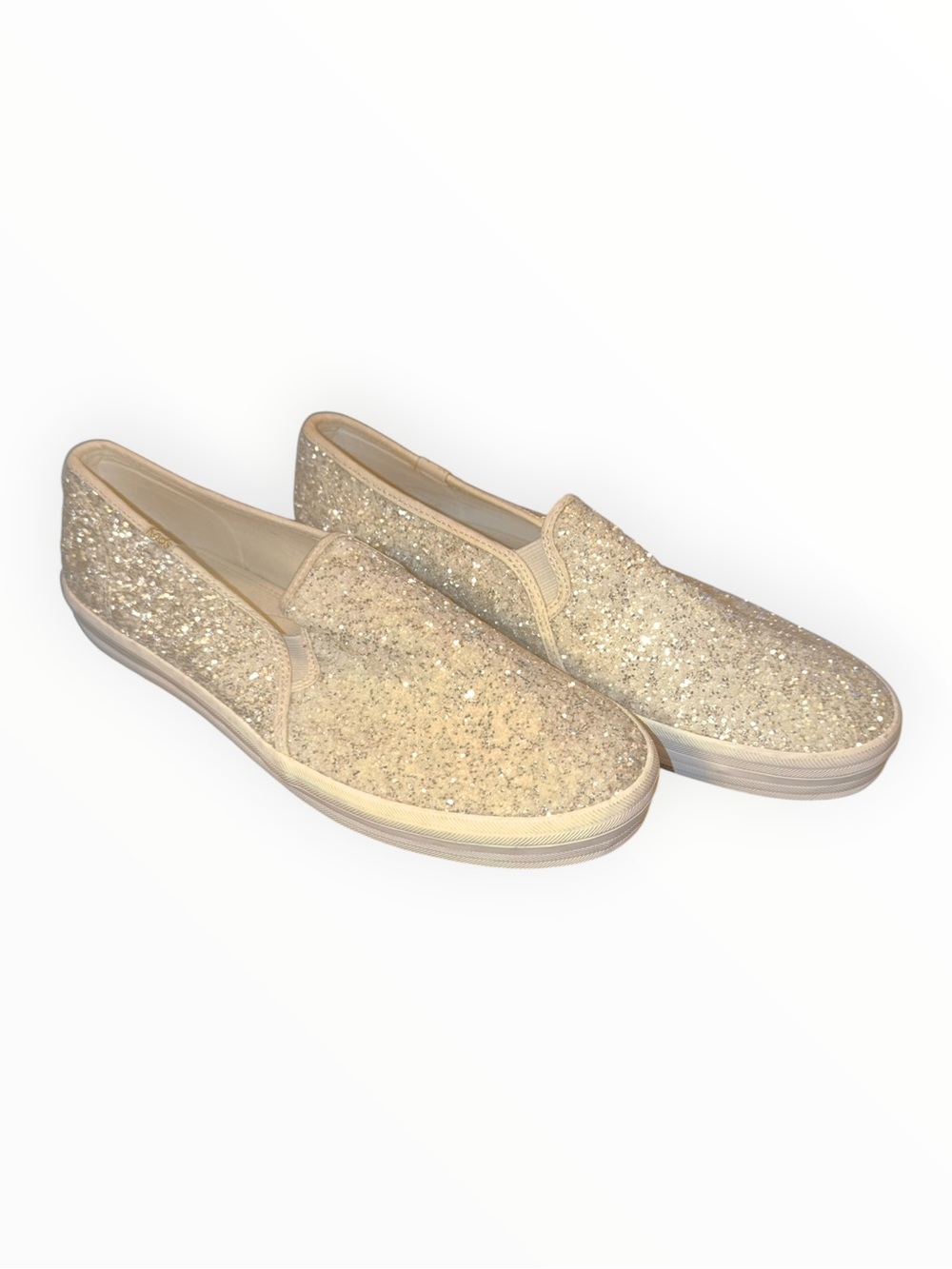Keds KateSlip-On Glitter Casual Shoes - Ivory